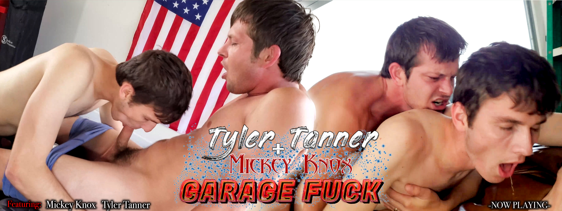 Tyler Tanner and Mickey Knox Garage Fuck -Live-