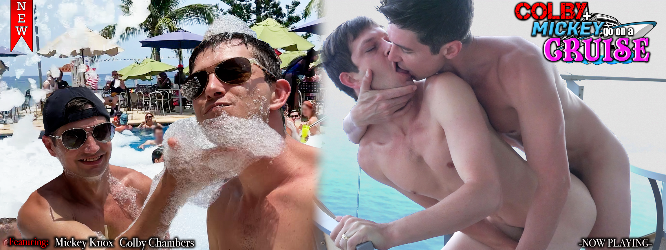 Colby and Mickey on a Cruise -New-